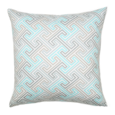 Burke Geometric Feather Throw Pillow