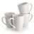 Gibson Elite Earlhart 4 Piece 16 Ounce Stoneware Assorted Pattern Mug Set in White