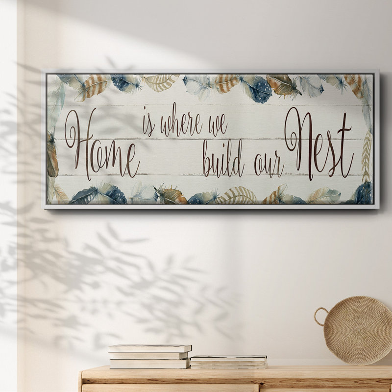 Home Nest- Framed Canvas, 20" H x 50" W