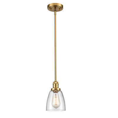 Mini-luminaire suspendu en verre cloche