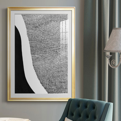 Noir et blanc abstrait I - reproduction de cadre photo