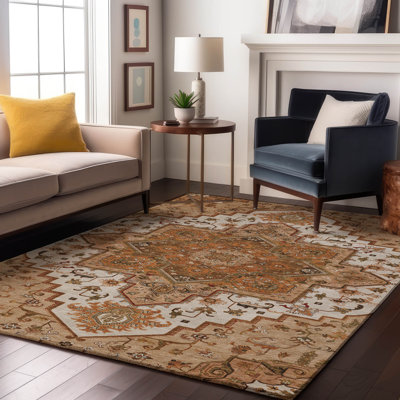 Tapis oriental Corum AMF1036 lavable à la machine de qualité supérieure