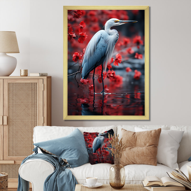 «Herbe gracieuse de Bacheller II», reproduction sur toile, Encadrement doré, H 20 po x l 12 po x P 1 po