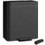 HOMCOM 2 x 20L Double Rubbish Bin, Pedal Bin with Rubbish Bags, Black