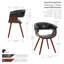 Ajax Faux Leather Mid-Century Dining Chair-41083667