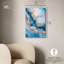 Décoration murale géode en toile Molten Topaz I -585068591-585068586