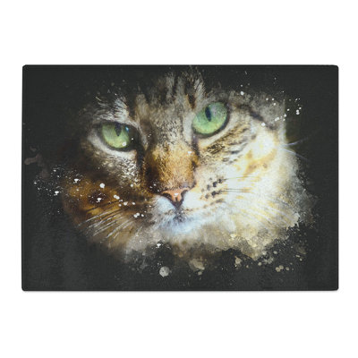 Portrait of a Cat Vol.6 Paint Splash Chopping Board