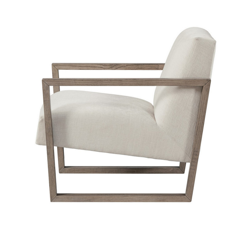 Fauteuil de 31,2 po de large Karana, Tissu beige