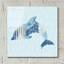 Art mural en verre Dovecove «Coastal Cool 3» par Moira Hershey-1984747361