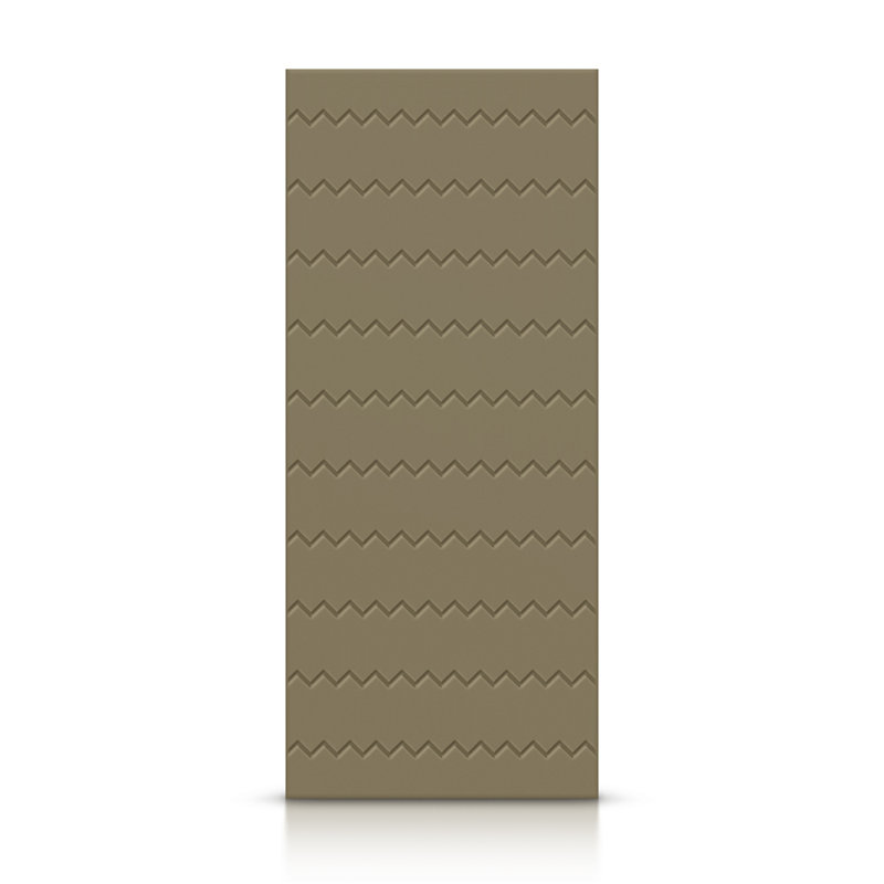 Panelled Wood Standard Door, Olive Green, 42" x 84"