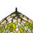 19.25" H Tiffany Resin Table Lamp with Multi-Color Stained Glass Dome Shade, Pull Chain, E26, 60W x 2