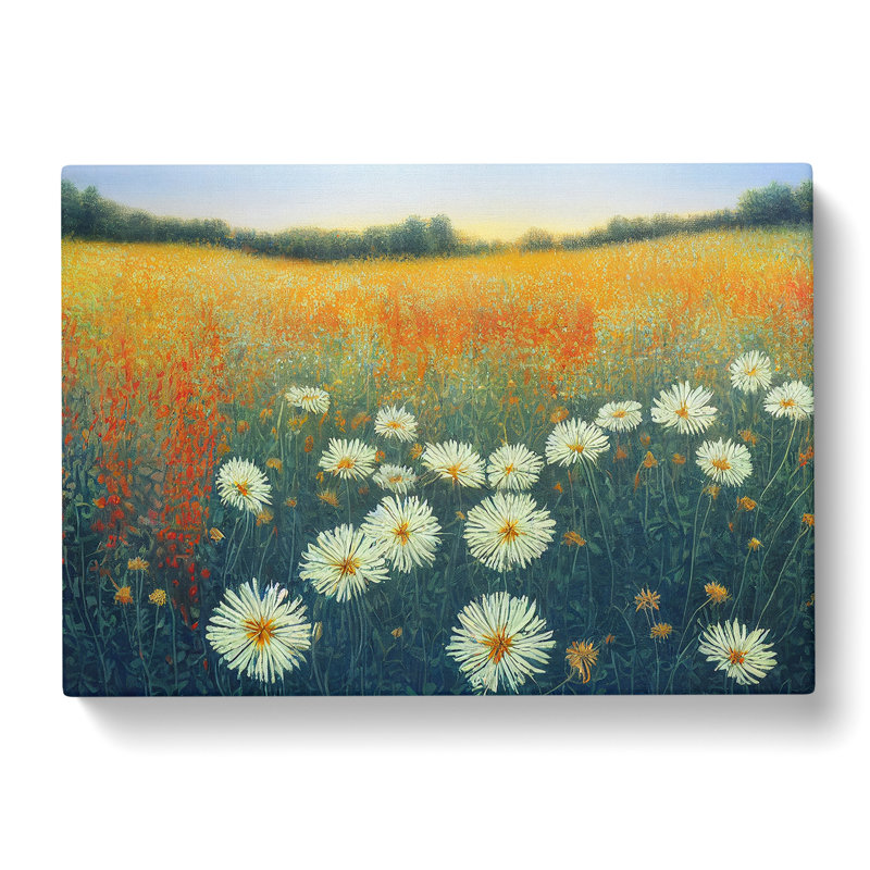Sumptuous Wildflowers Floral - Wrapped Canvas