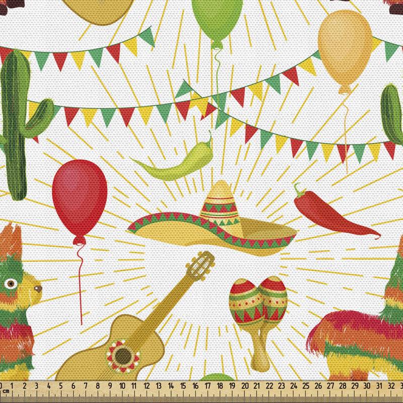 Tissu Ambesonne Cinco De Mayo, l 36 po x L 360 po