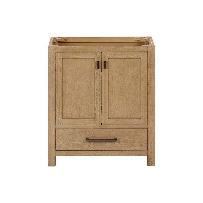 Souther 30'' Single Bathroom Vanity Base Only in Brushed Oak Finish