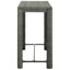 Adhithya Rectangular Metal Outdoor Bar Table , cm W 60.5cm cm D-143519566-143519569