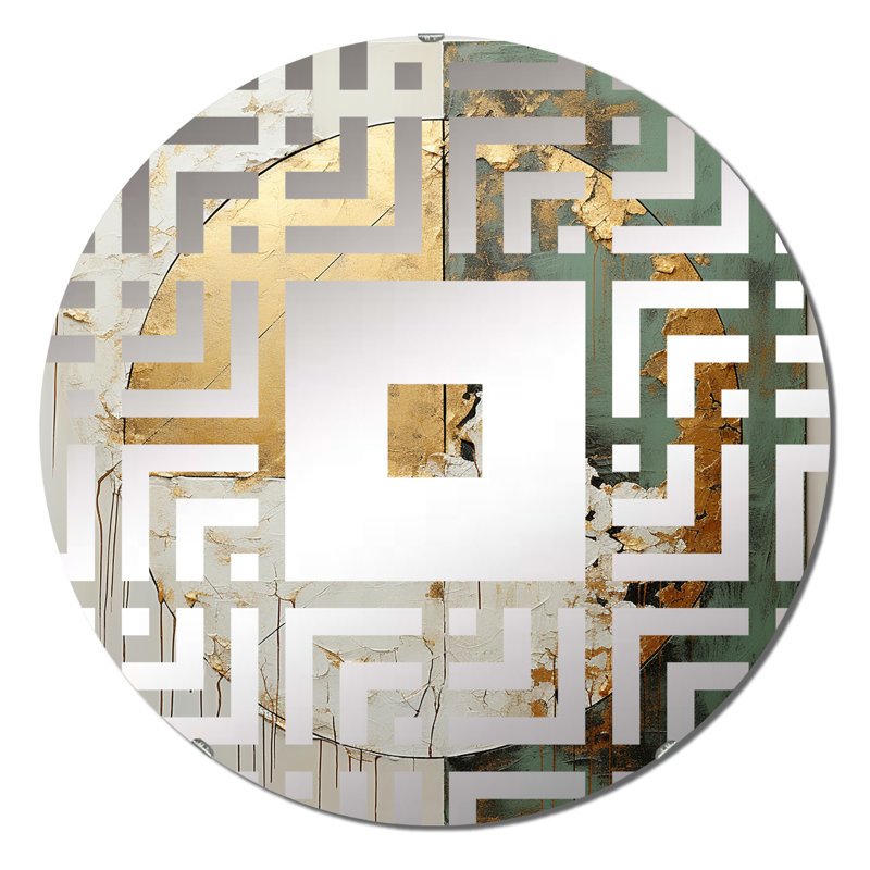 Miroir carré carré, miroir décoratif décoratif moderne - miroir carré à réflexion, 23,6 po x 23,6 po