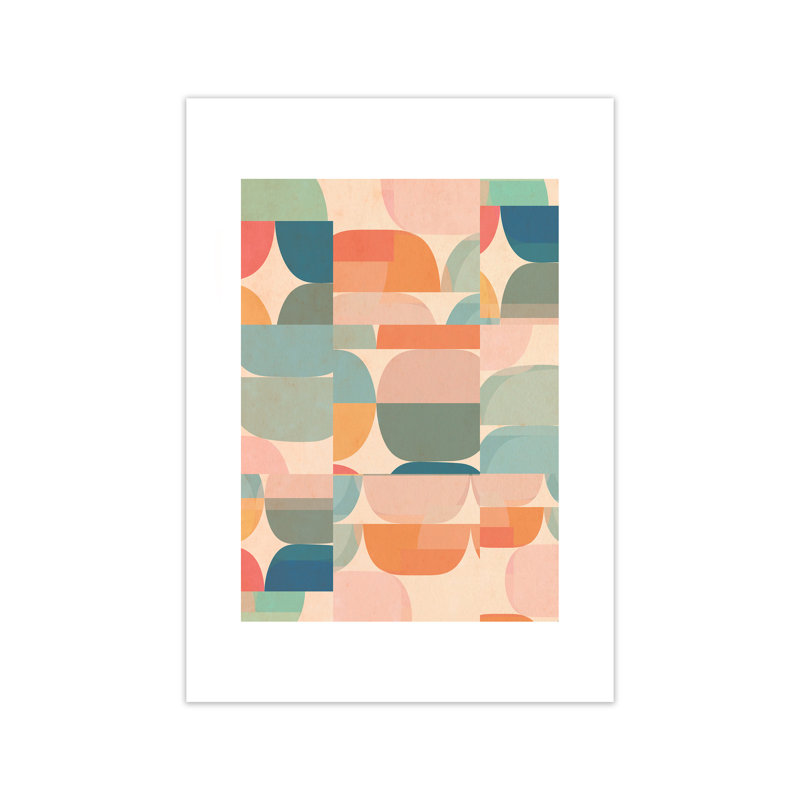Abstract Pastel A - Print, No Frame, 84cm H x 59cm W x 1cm D