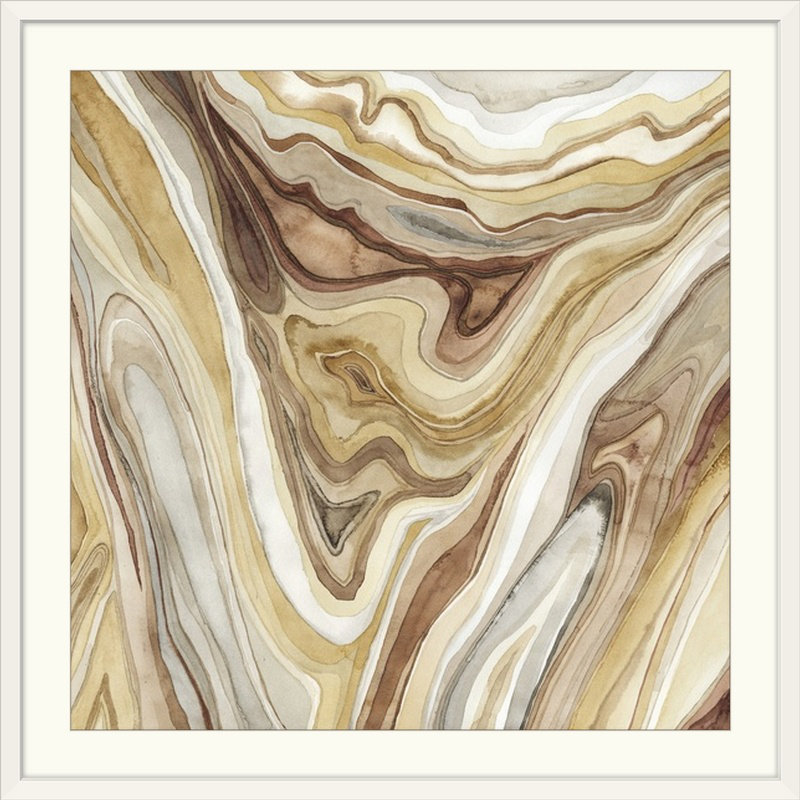 « i » megan meagher, reproduction d’art Agate, Cadre blanc, H 28 x l 28 po x P 1 po