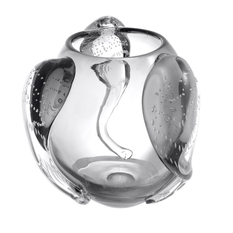 Vase de table Sianluca, Gris, H 28 po x l 13 po x P 13 po
