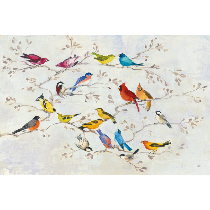A Little Bird Told Me - Wrapped Canvas Painting, 61cm H x 91cm W x 3.8cm D