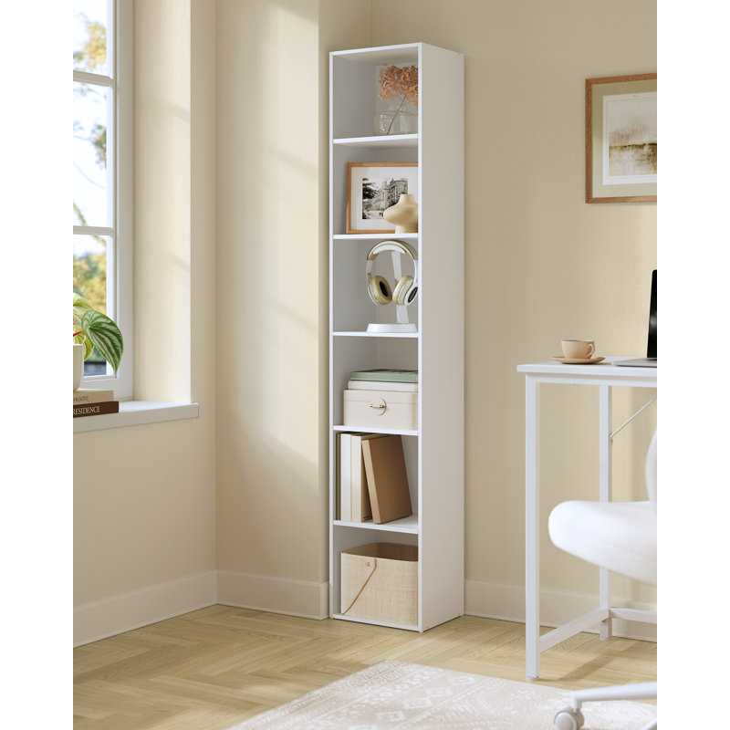 Bookcase, 6-Tier Bookshelf, Open Storage Shelf, Shelving Unit, 24 X 30.2 X 160.7 Cm, For Living Room, Home Office, Dinning Room