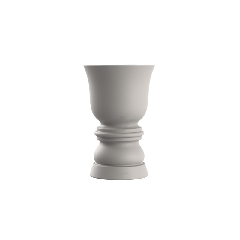 Suave Resin Pot Planter, Ecru, 25.75" H x 16.5" W x 16.5" D