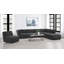 Repose-pieds rembourré gris anthracite foncé