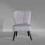 Caveney Upholstered Slipper Chair-2130670747