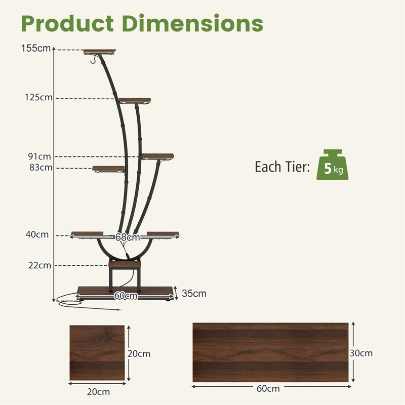 Plant Stand - Set of 9