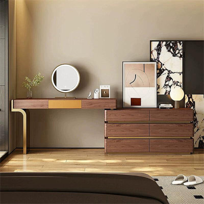 Makeup Vanity with Light mirror,7 drawers