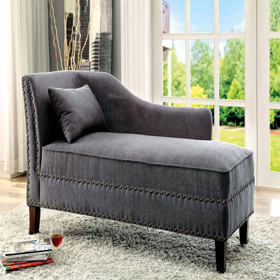 Coussin de salon de style moderne en lin gris 1pc