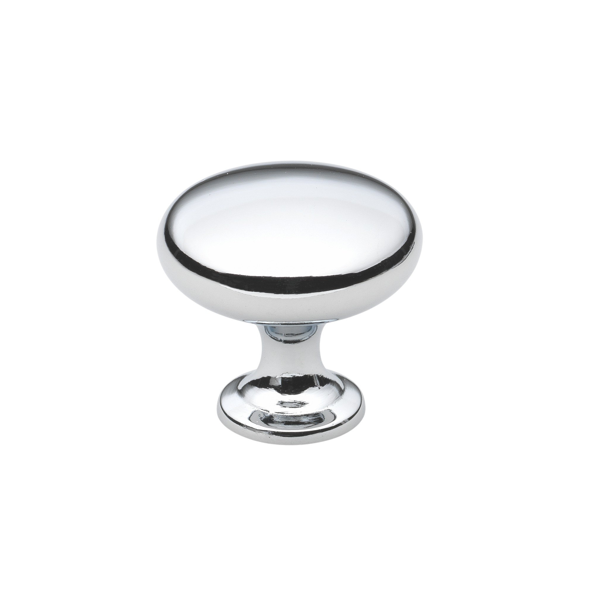 Mushroom Knob, Polished Chrome