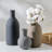 Ceramic Vase Set Of 3, Modern Farmhouse Decor For Home, Rustic Boho Flower Vases For Pampas Grass, Dried Or Fresh Flowers, Versatile Centerpiece For Living Room, Bedroom, Bookshelf Or Table-481123539