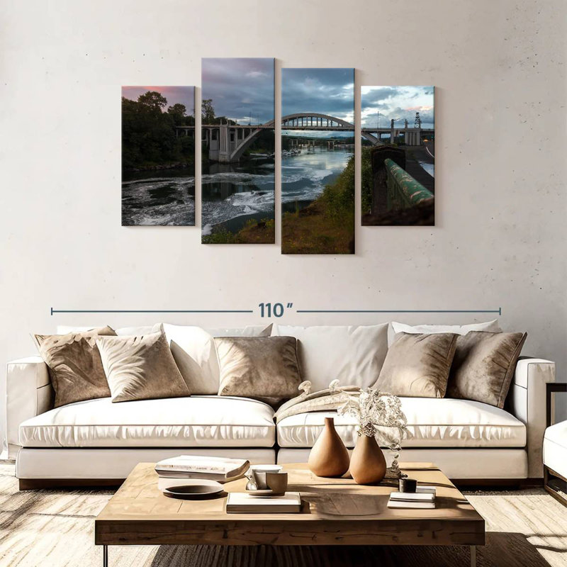 Lilie Dramatic Oregon Bridge, 48" H x 75" W