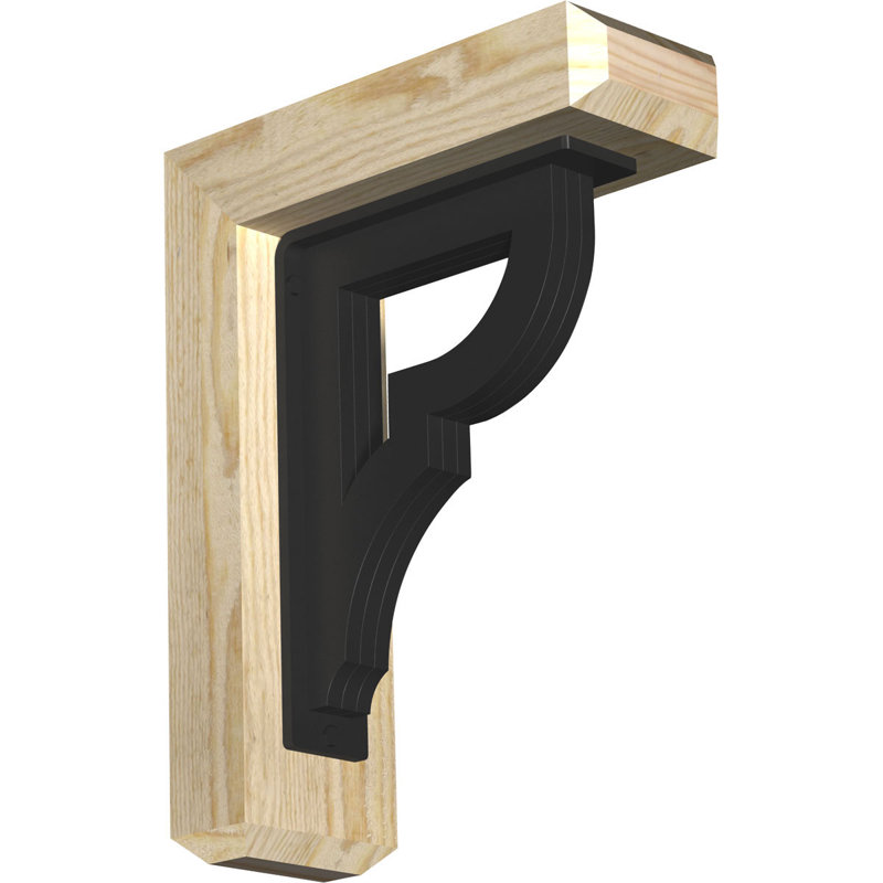 Support triple Ironcrest de 4 po Bradford, H 14 po x P 11 1/2 po, Sapin Douglas de l 4 po x T 2 po (sciage brut)