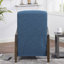 Push Back Recliner With Wooden Arms