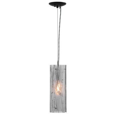 Luminaire suspendu cylindrique 1 lumière Kayme Branches