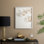 Impression florale vintage encadrée XL - bois massif