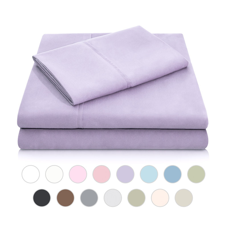 Hollander Microfiber Pillowcase Set, Standard, Lilac