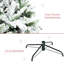 Arbre de Noël enneigé 9 pi de hauteur, ornement artificiel, ignifuge, attrayant, sécuritaire et stable