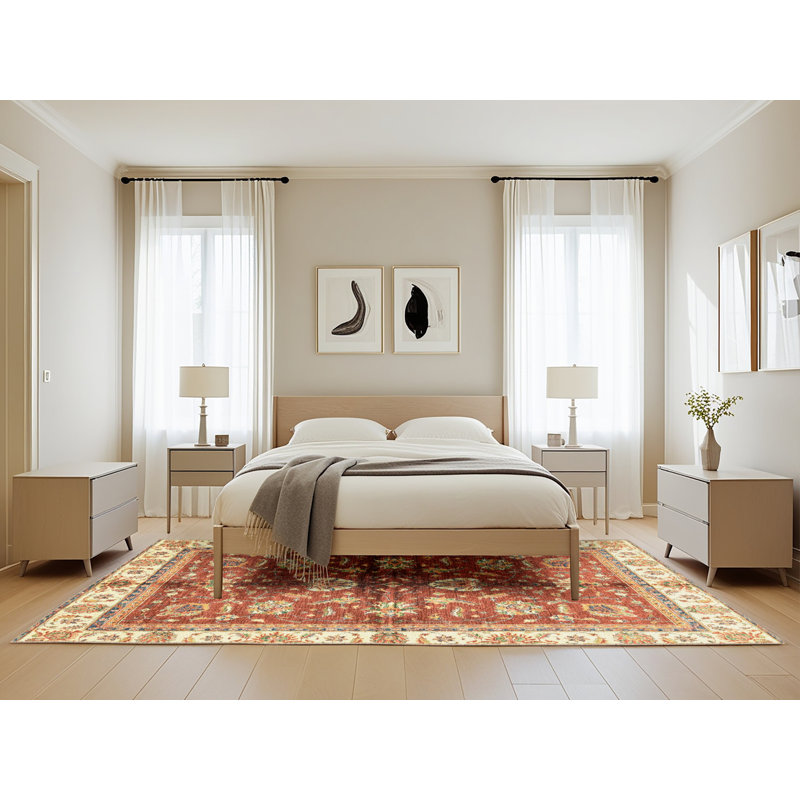 Tapis abstrait moderne 3207, Rectangle de 5 pi x 8 pi
