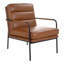 Keeley 23.5" W Top Grain Leather Armchair-1421850150