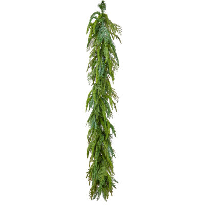 60" Uv Natural Touch Mixed Evergreen Garland