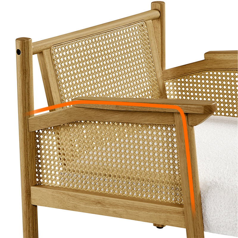 66cm W X 68.5cm D Upholstered Armchair