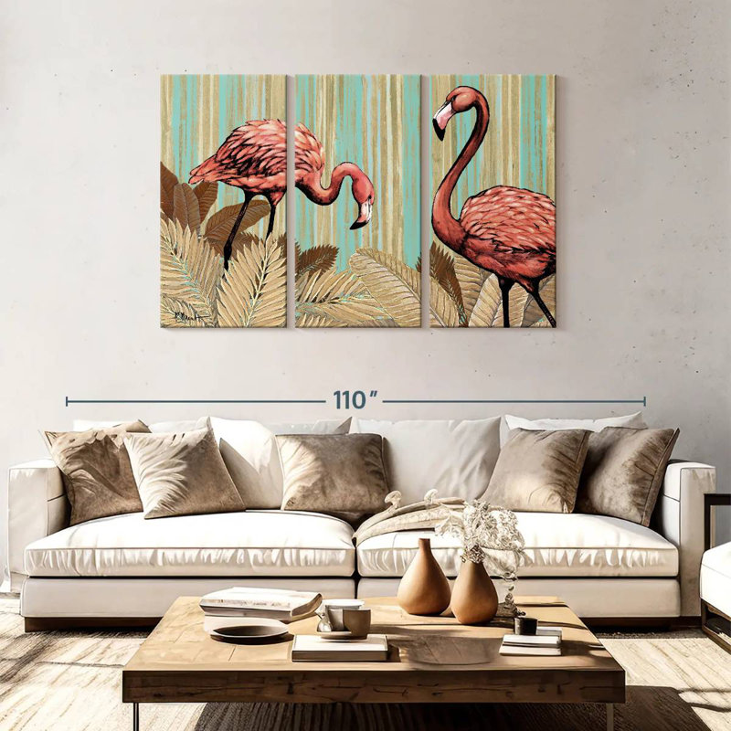 Brampt Retro Flamingo, 48" H x 74" W