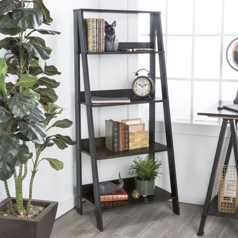 Haralda Ladder Bookcase, Black