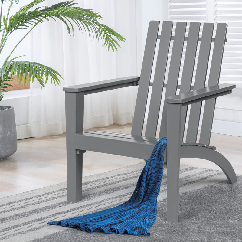 Chaise de patio Glascock, gris