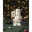 Happy Holly Days North Pole Snowman Lit Figurine
