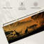 Silhouette d'animaux d'Afrique sur toile-950961853