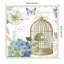 «Rainbow Seeds Floral Birdcage III v2» par Lisa Audit, reproduction d'art sur toile encadrée-101125733